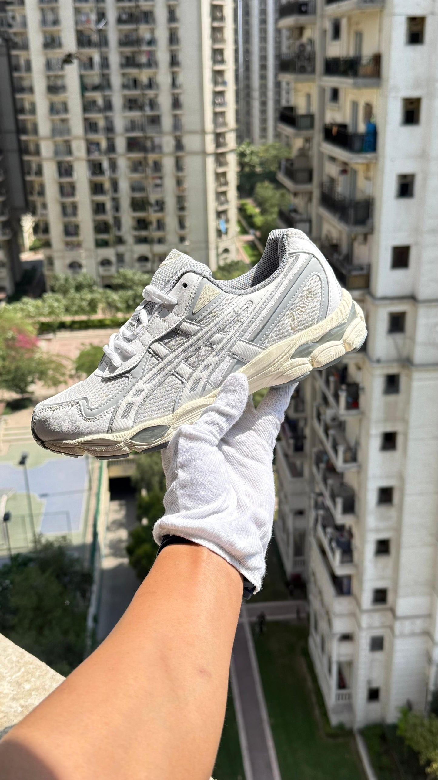 ASICS White Gel-Nyc 2055 Sneakers