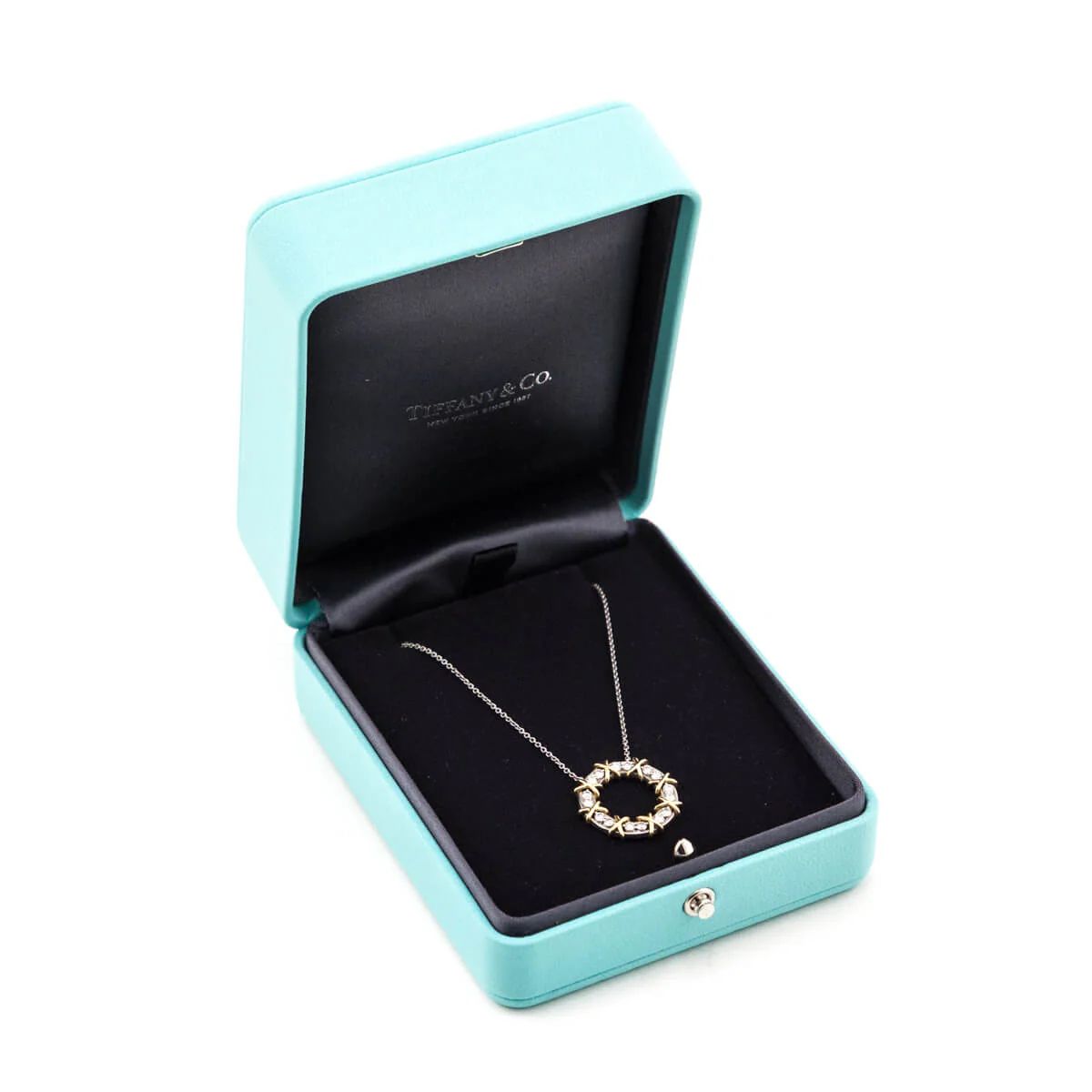 Sixteen Stone By Tiffany Circle Chain Pendent