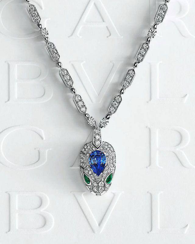 Bvlgari Serpenti Viper Diamond Necklace & Earrings Set