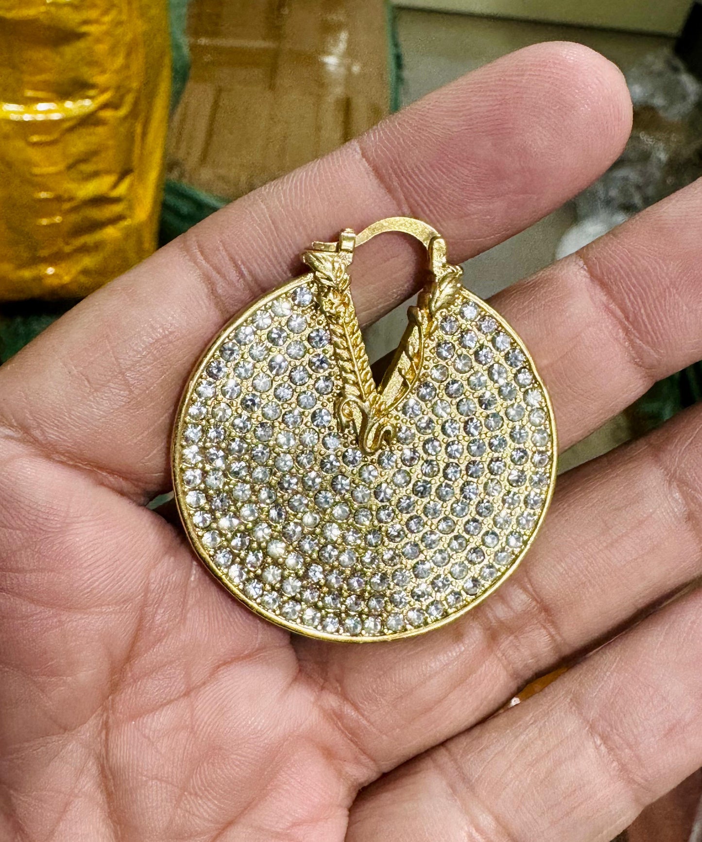 Versace Big Diamond Earrings