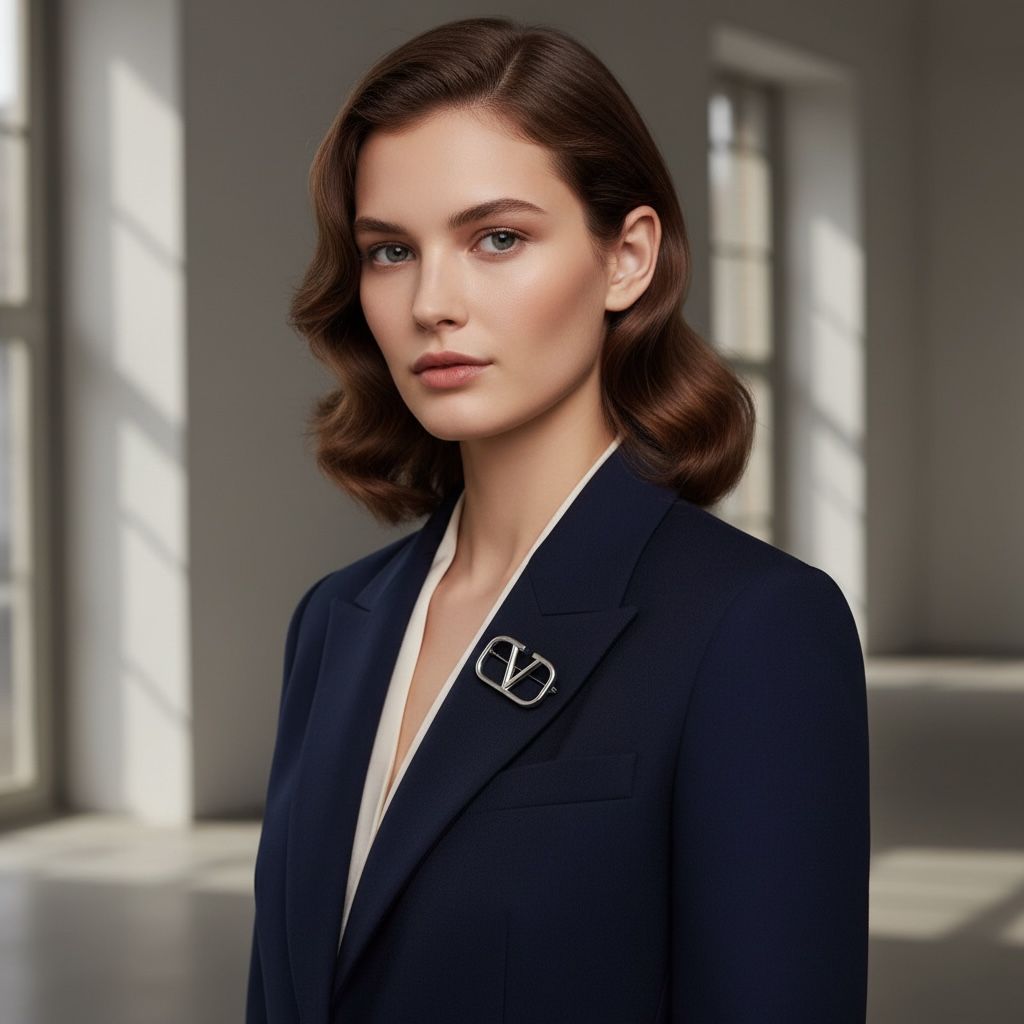 VALENTINO SIGNATURE BROOCH