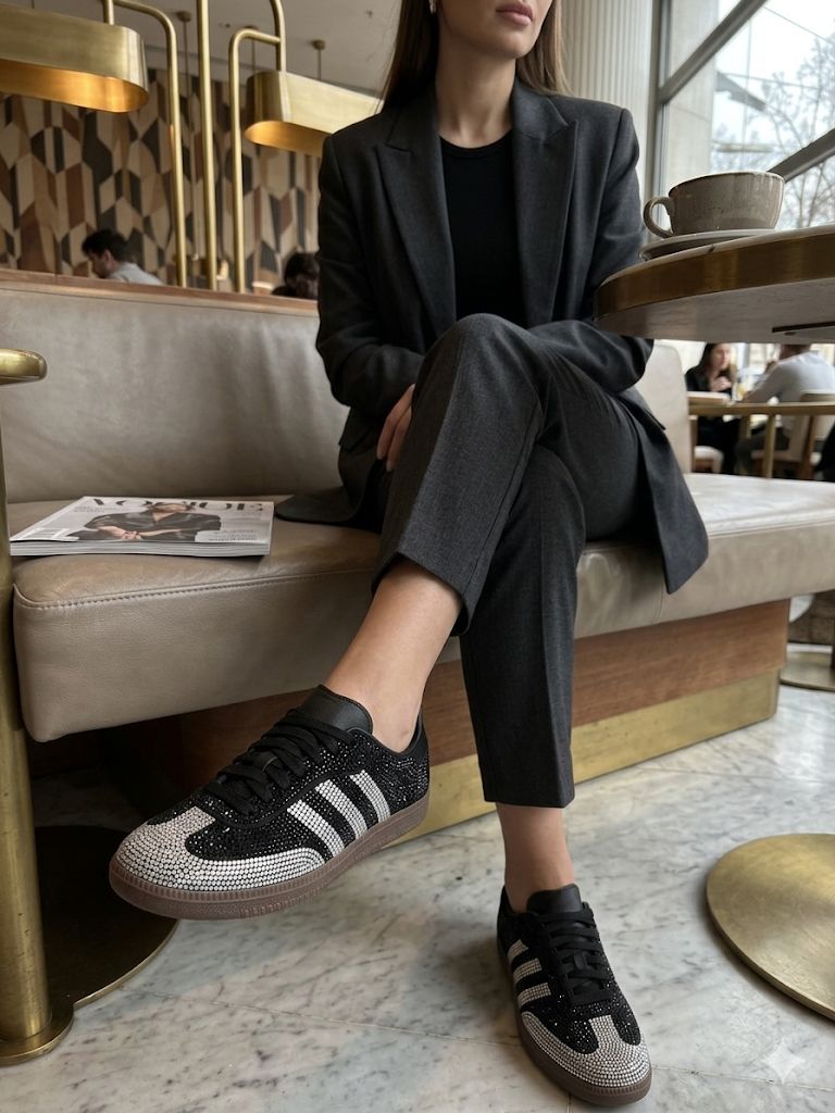 Adidas Samba OG Rhinestone Sneakers (Women's)