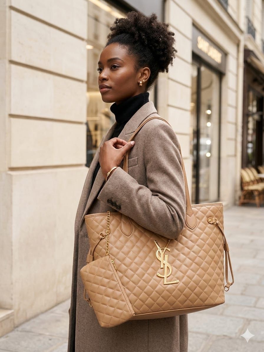 YSL Quilted Tote Bag