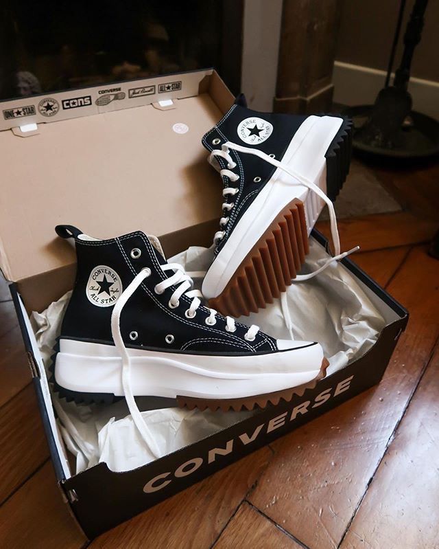 Converse Unisex Run Star Hike Canvas Platform Comfort Insole Sneakers