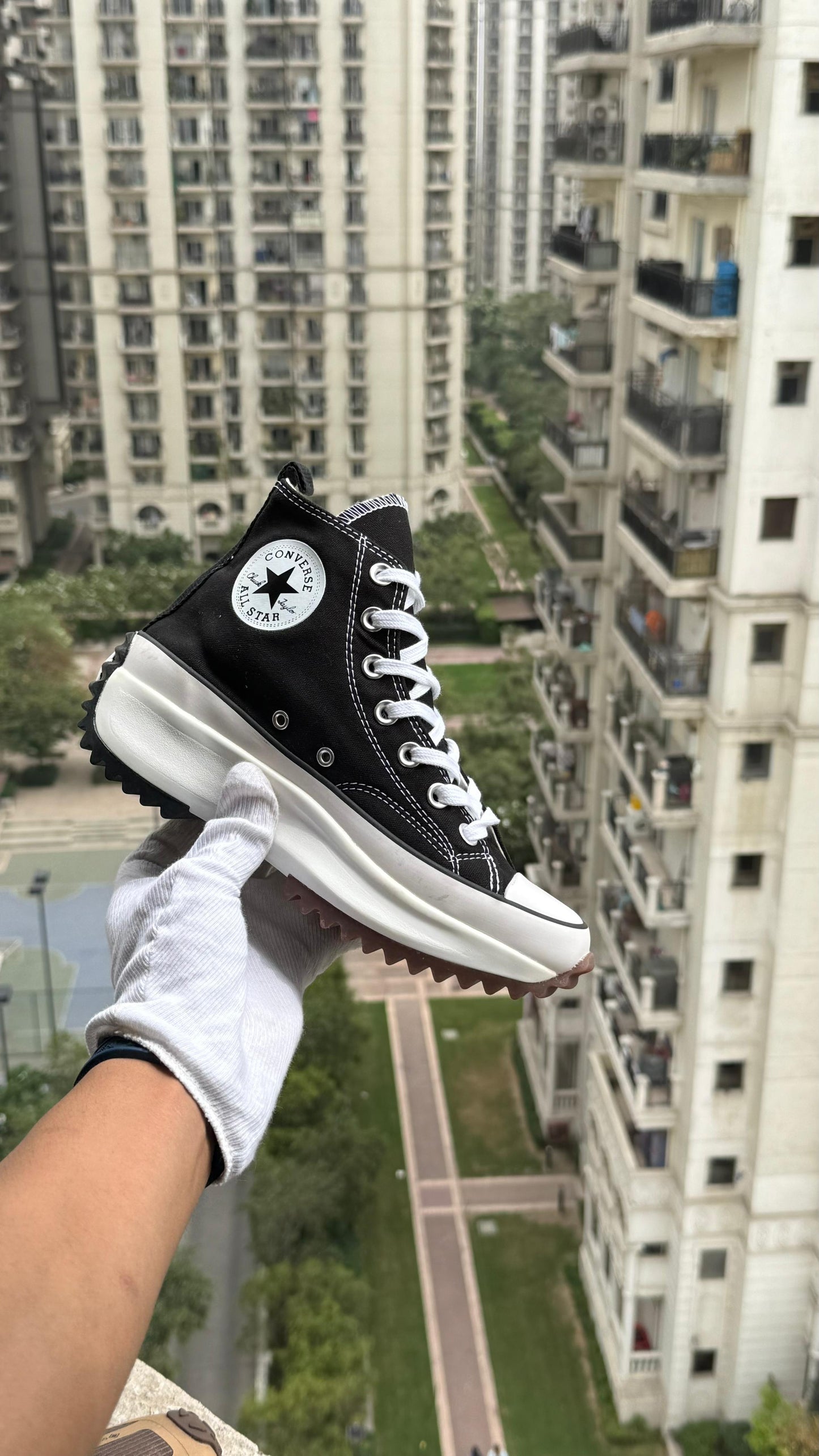 Converse Unisex Run Star Hike Canvas Platform Comfort Insole Sneakers