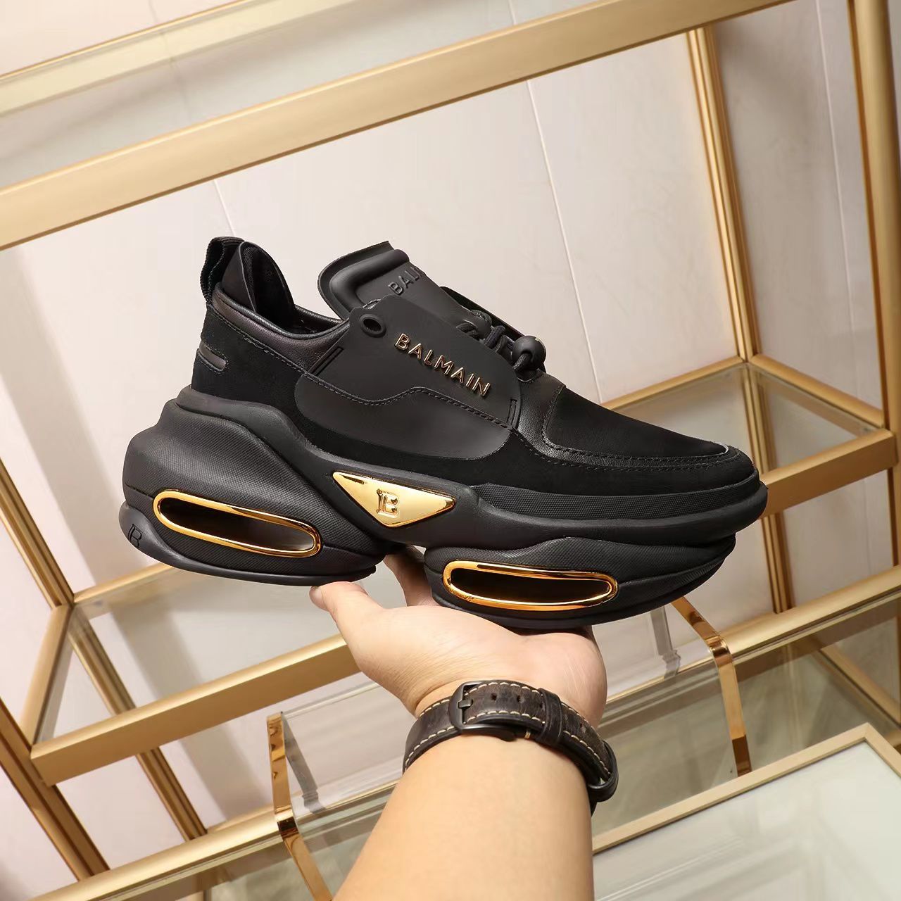 Balmain B-Bold Low-Top Sneakers