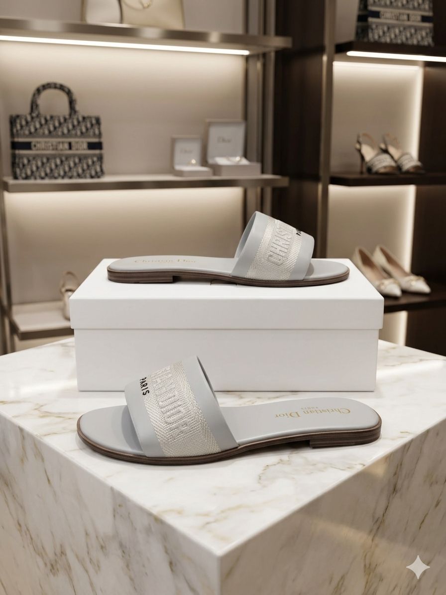 Dior Slippers for Her – Elegant Luxury Slides