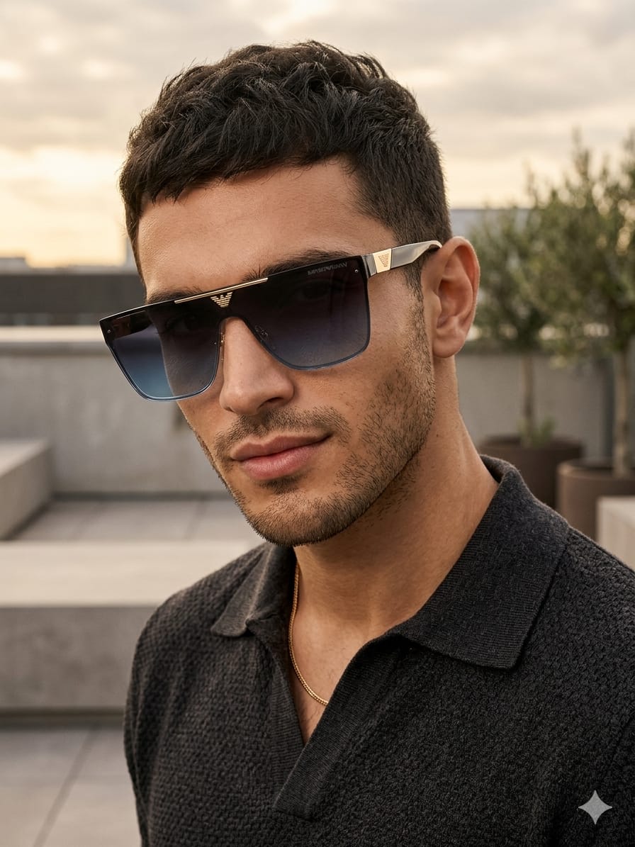 Emporio Armani Unisex Sunglasses – Modern Designer Shades