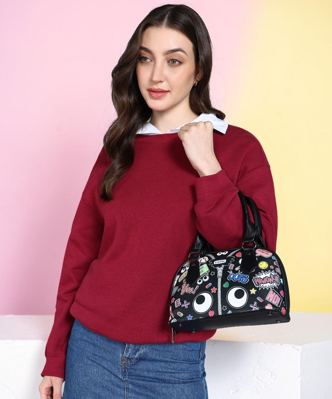 PopArt Cartoon Handbag – Cute Stylish Crossbody Bag