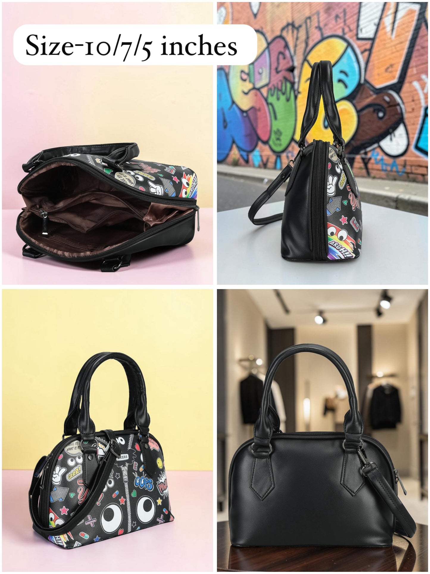 PopArt Cartoon Handbag – Cute Stylish Crossbody Bag