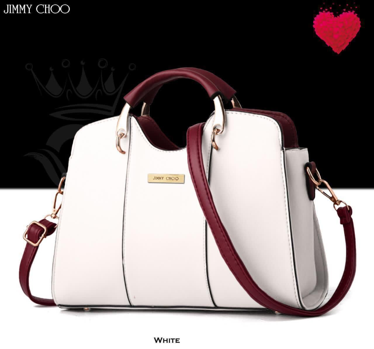 Jimmy Choo Elegant Dual-Tone Handbag – Luxury Crossbody Style