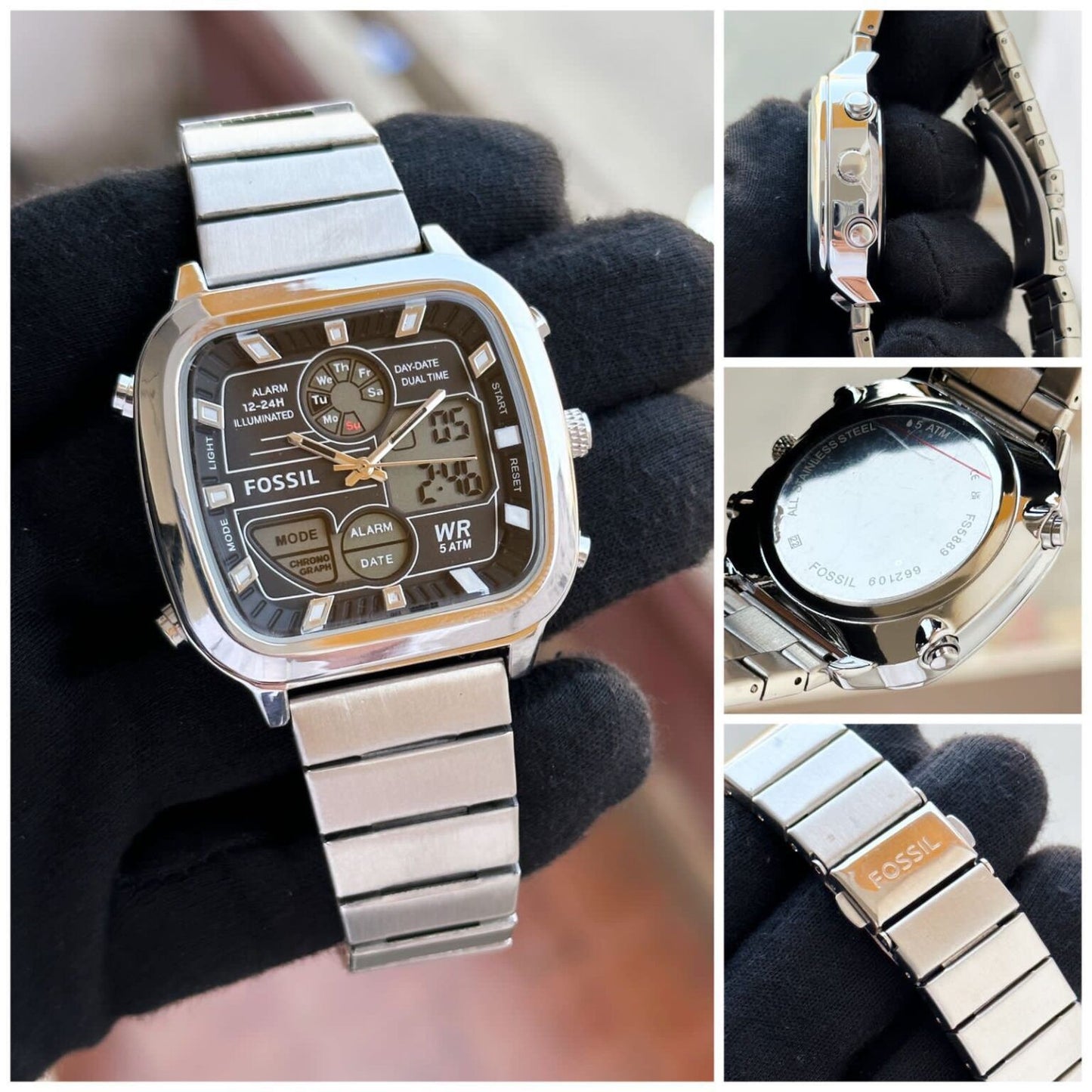 Fossil FS5890 Retro Analog digital watch