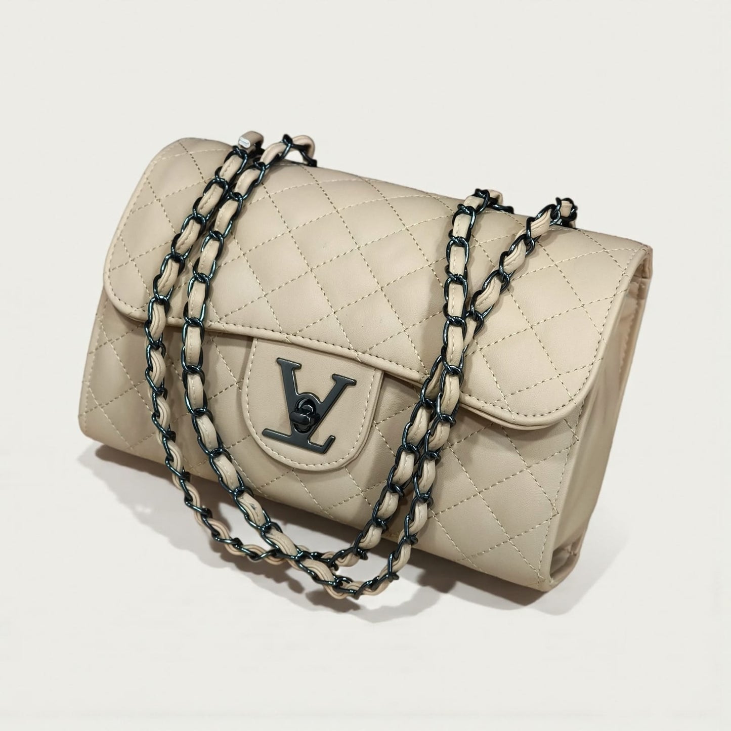 LV Élégance Quilted Chain Flap Bag