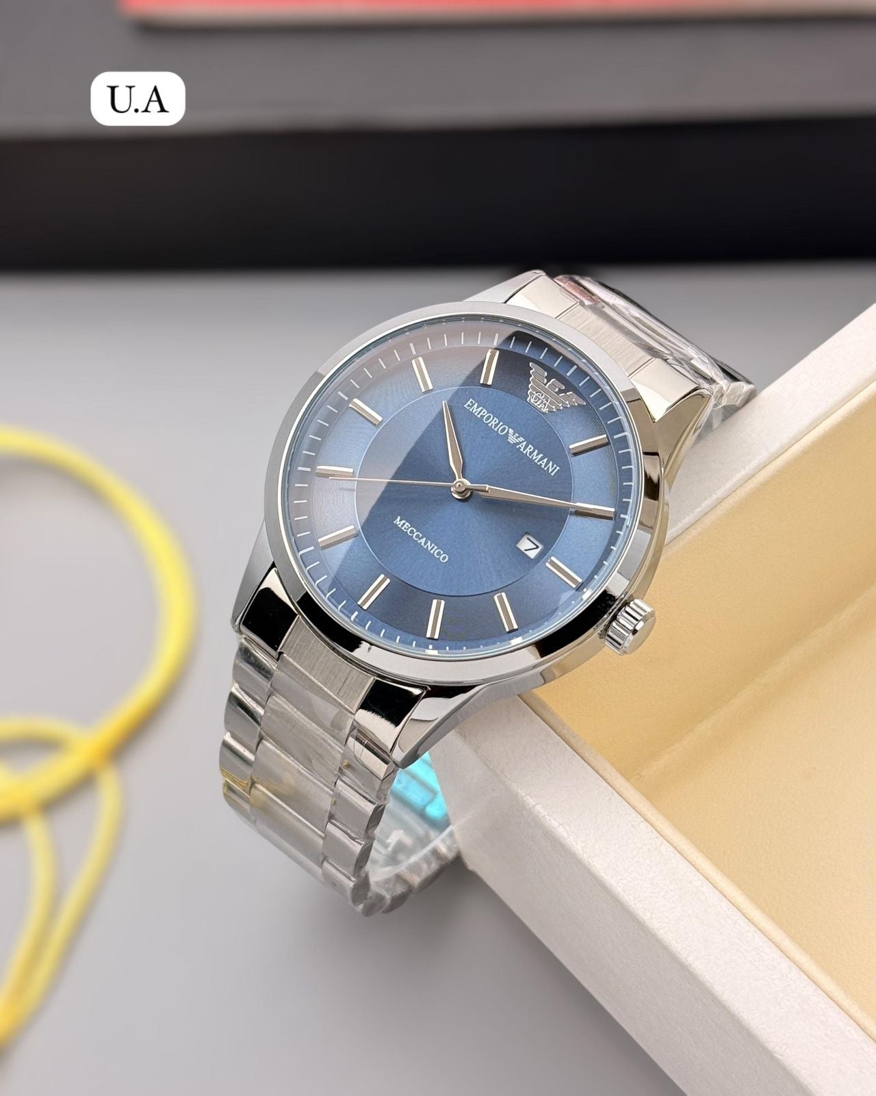 EMPORIO ARMANI MECHANICO CHAIN WATCH
