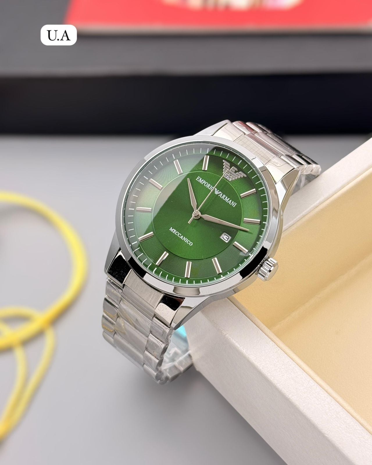 EMPORIO ARMANI MECHANICO CHAIN WATCH