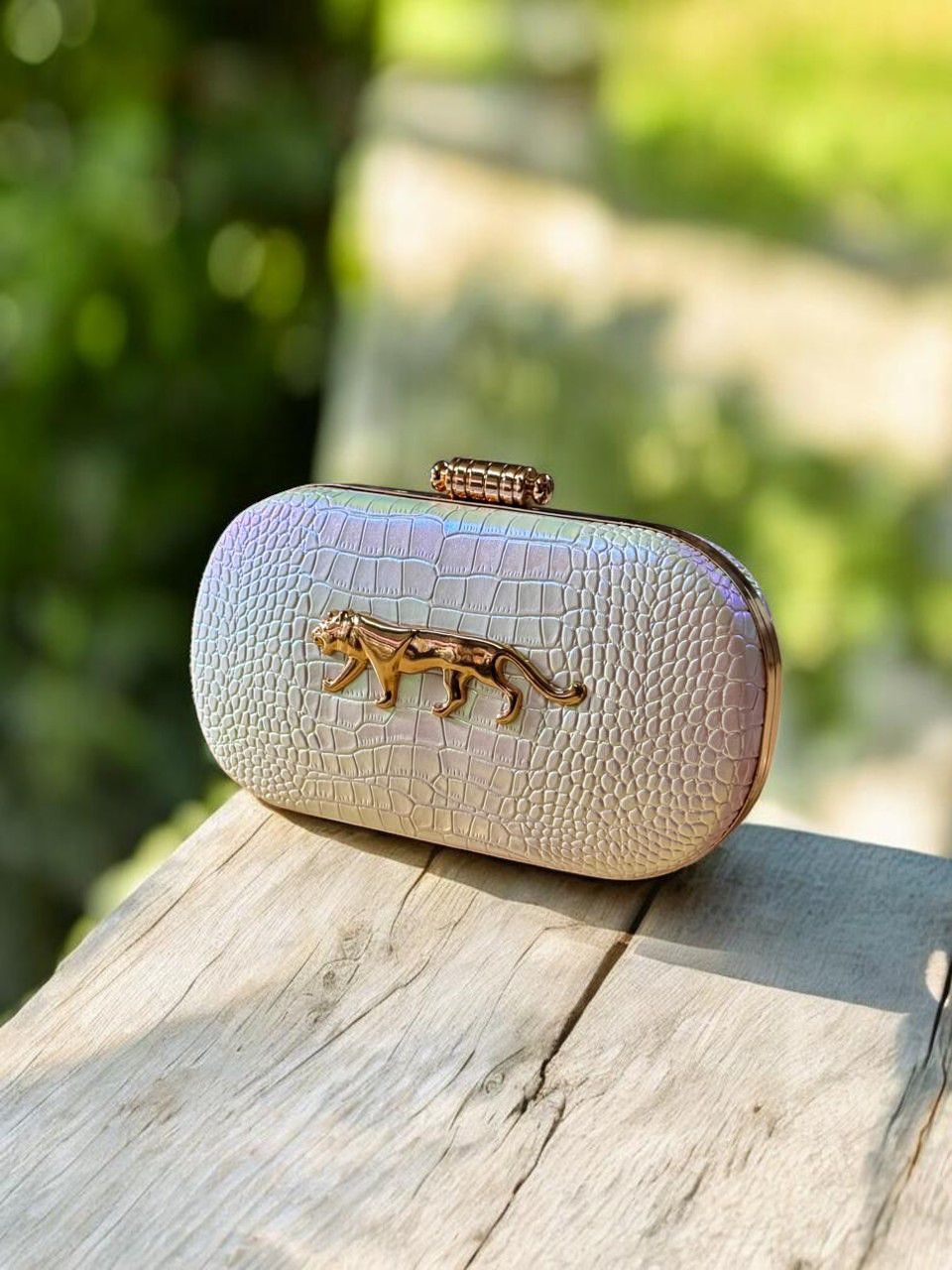 Sabyasachi Signature Crocodile Luxory Party Clutch