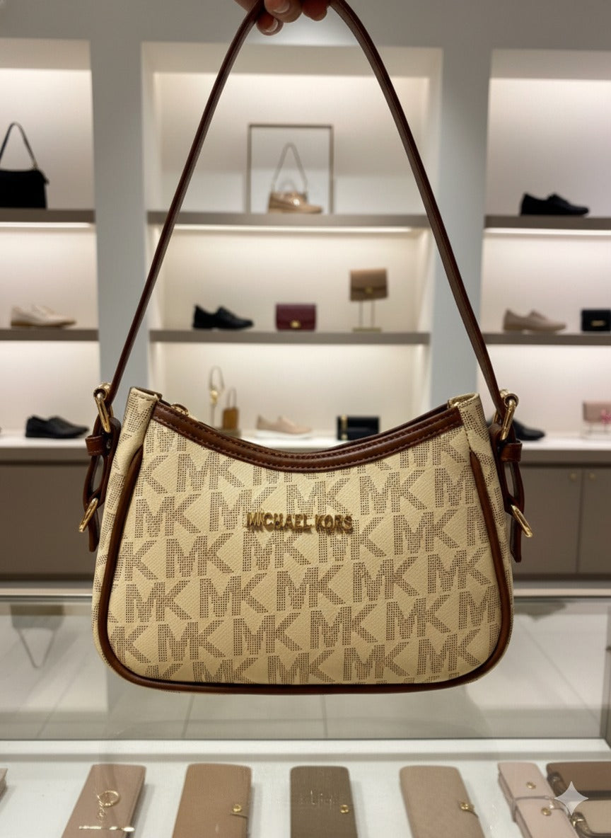 Michael Kors Small Shoulder Bag – Half-Moon Curved Design