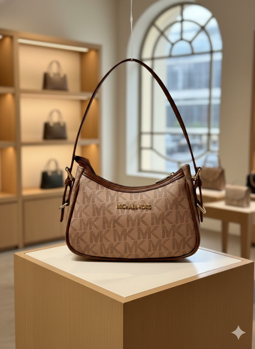 Michael Kors Small Shoulder Bag – Half-Moon Curved Design