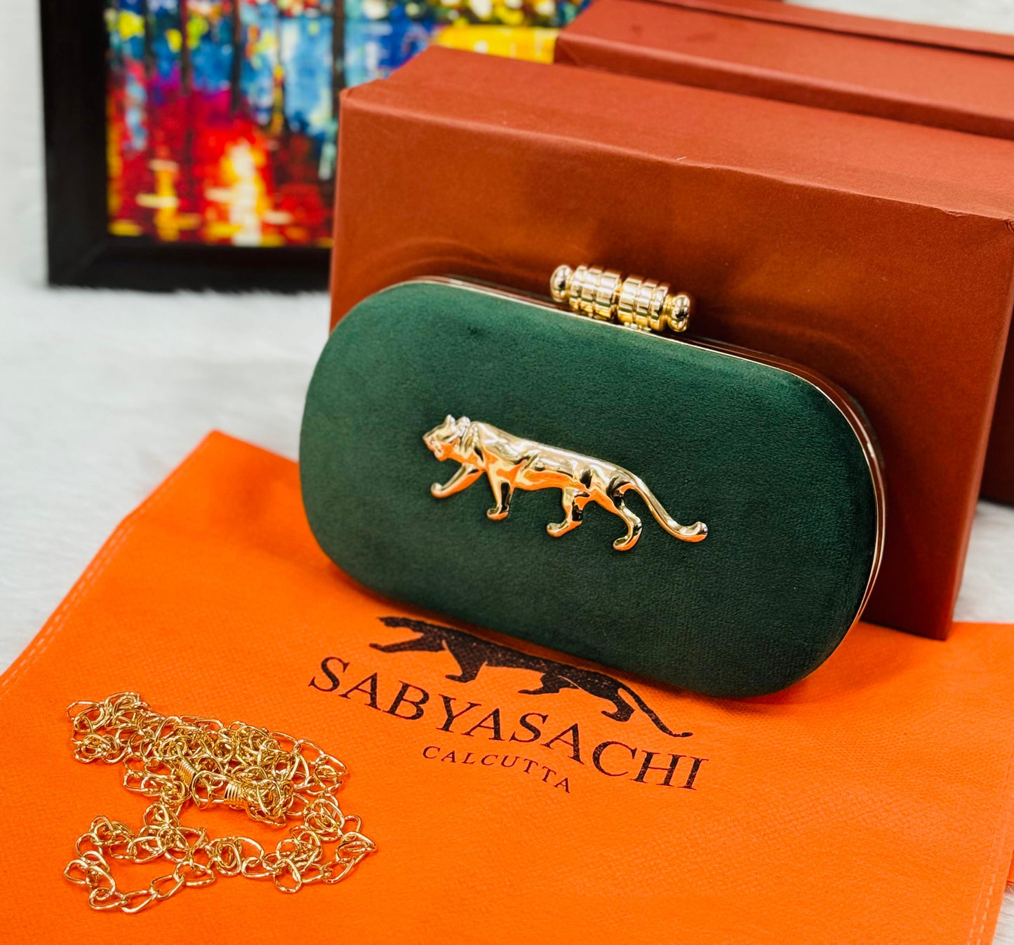 Sabyasachi Velvet Royal Clutch For Her