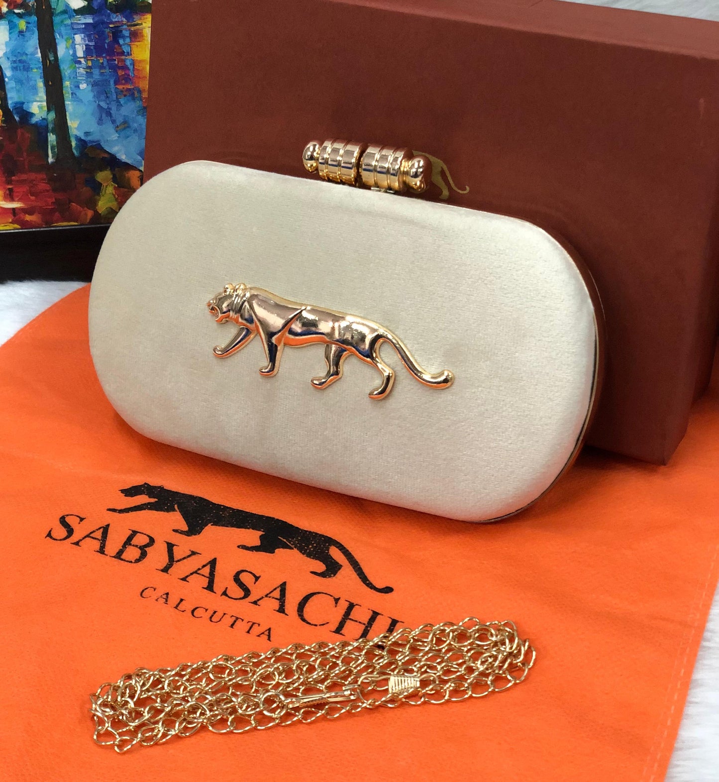 Sabyasachi Velvet Royal Clutch For Her