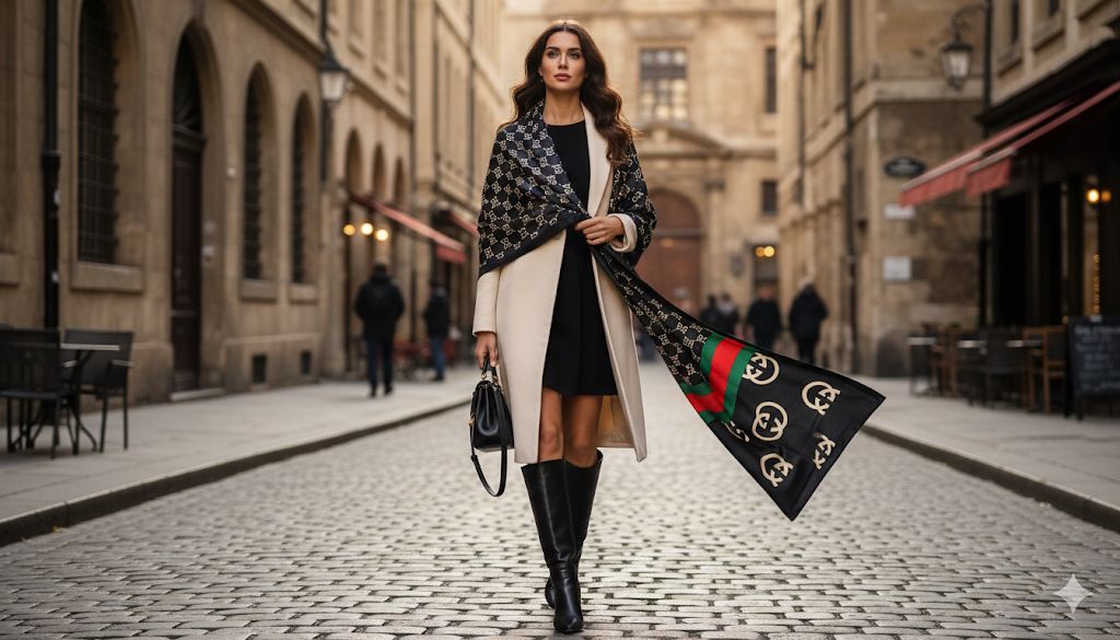 FENDI SILK SHINY STOLES