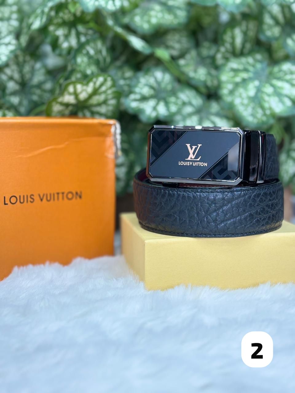 LV Premium Leather Belt – Signature Edition