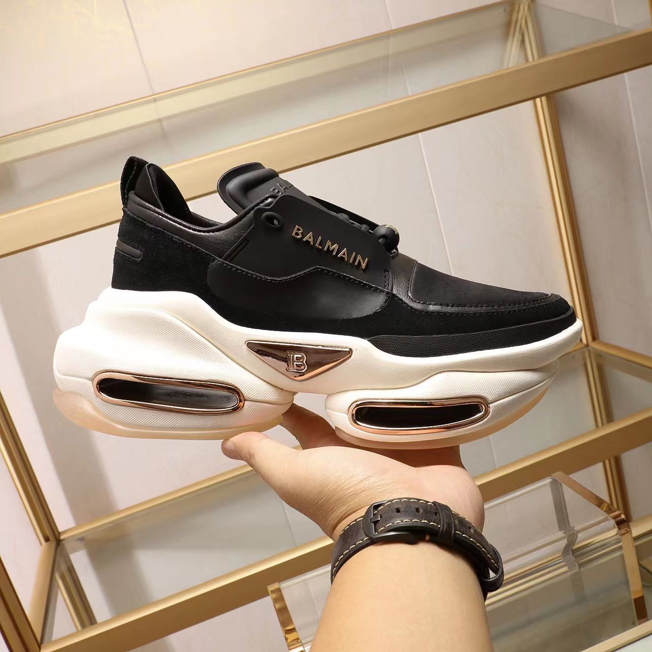 Balmain B-Bold Low-Top Sneakers