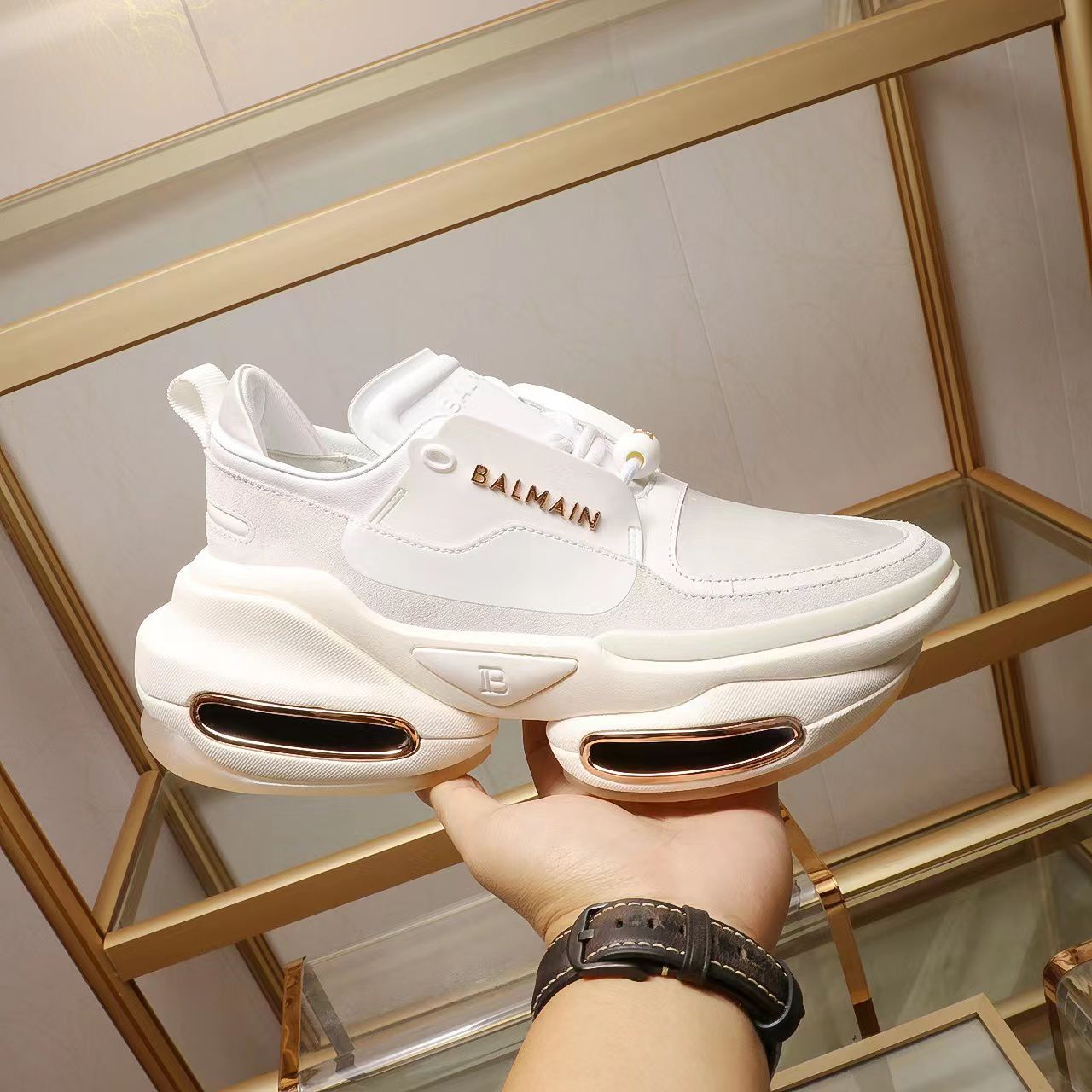 Balmain B-Bold Low-Top Sneakers