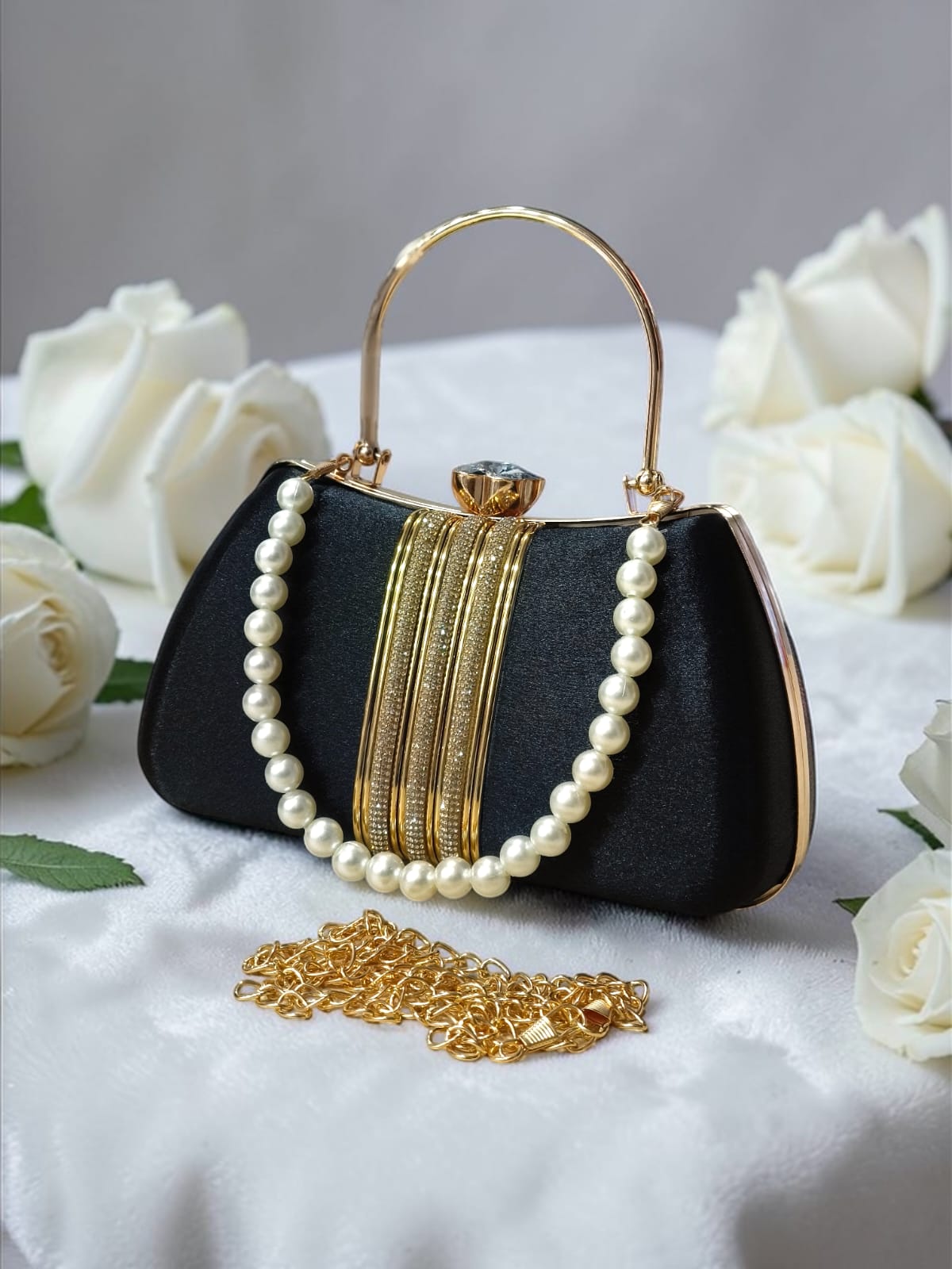 Bridal Pearl Clutch