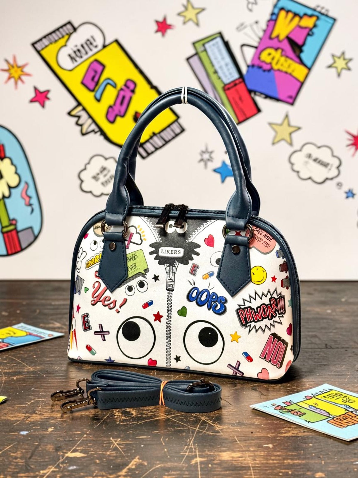 PopArt Cartoon Handbag – Cute Stylish Crossbody Bag