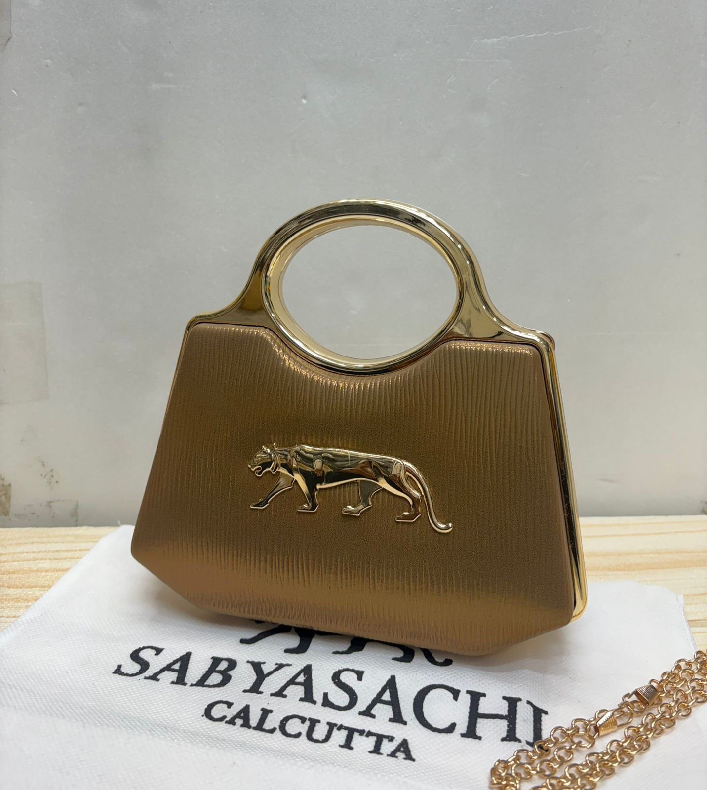 Sabyasachi Leopard Luxe Clutch – Signature Evening Elegance