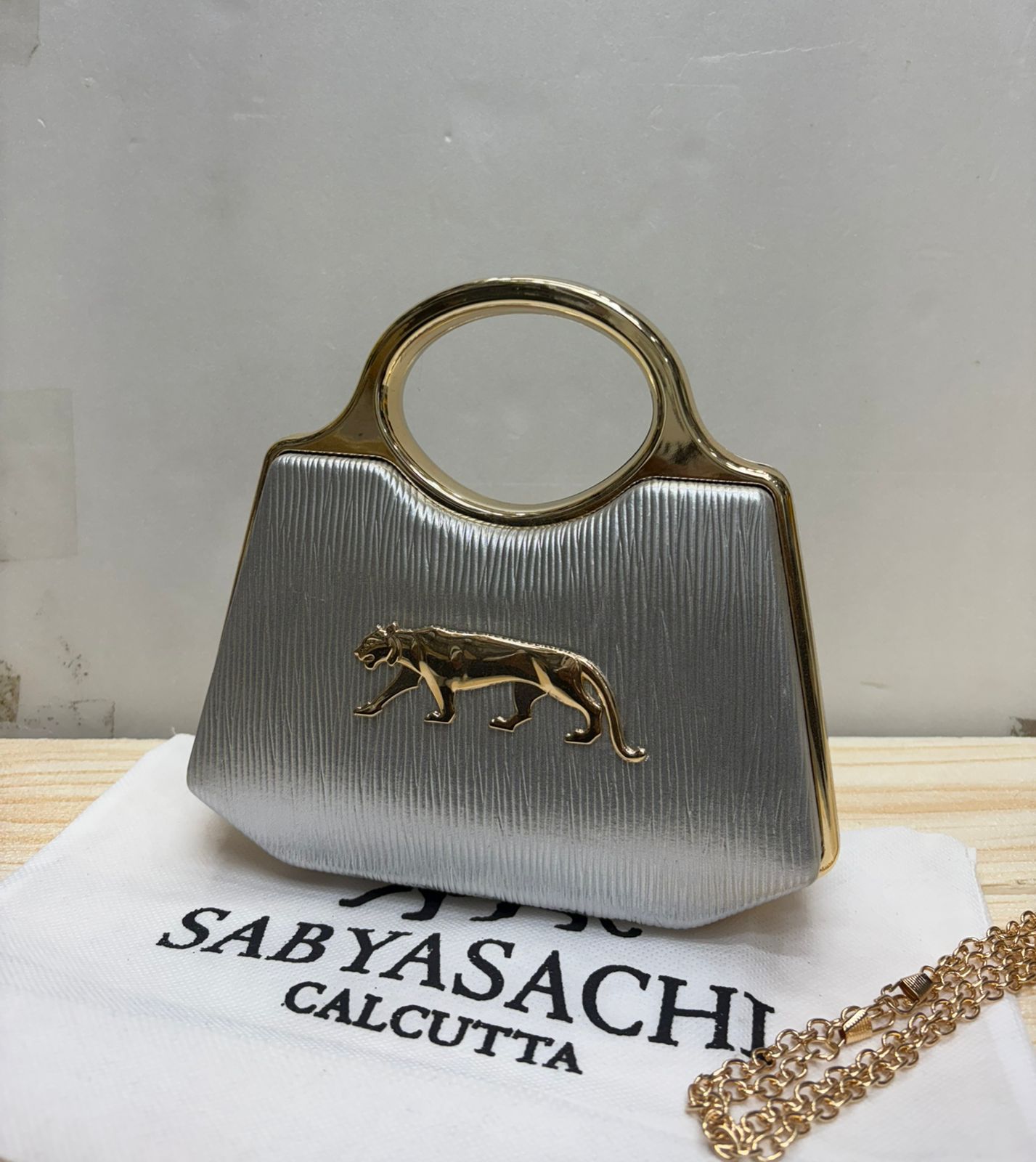 Sabyasachi Leopard Luxe Clutch – Signature Evening Elegance