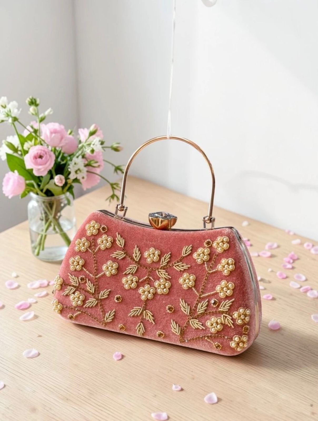 Scarlet Royale Handcrafted Clutch
