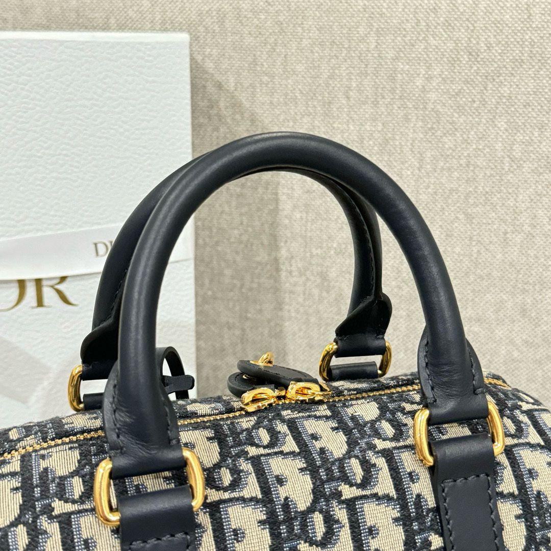 Christian Dior Oblique Nano Groove 17 Bag Blue