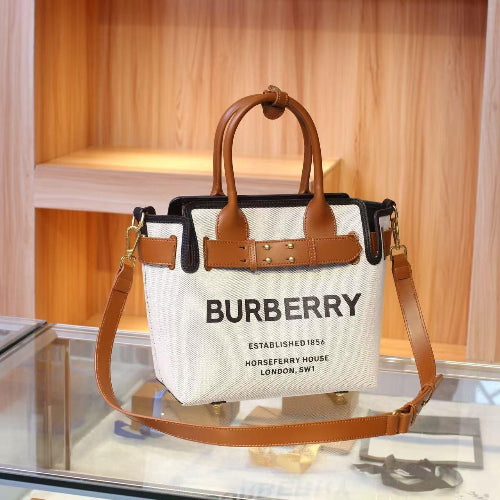 Burberry Premium Tote Bag With Dust Bag Pouch & Sling Belt