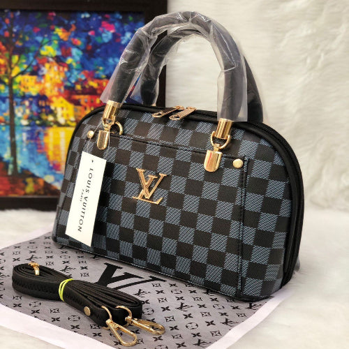 LV Checkered Mini Bowler Handbag