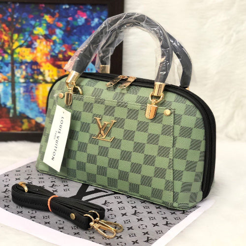 LV Checkered Mini Bowler Handbag