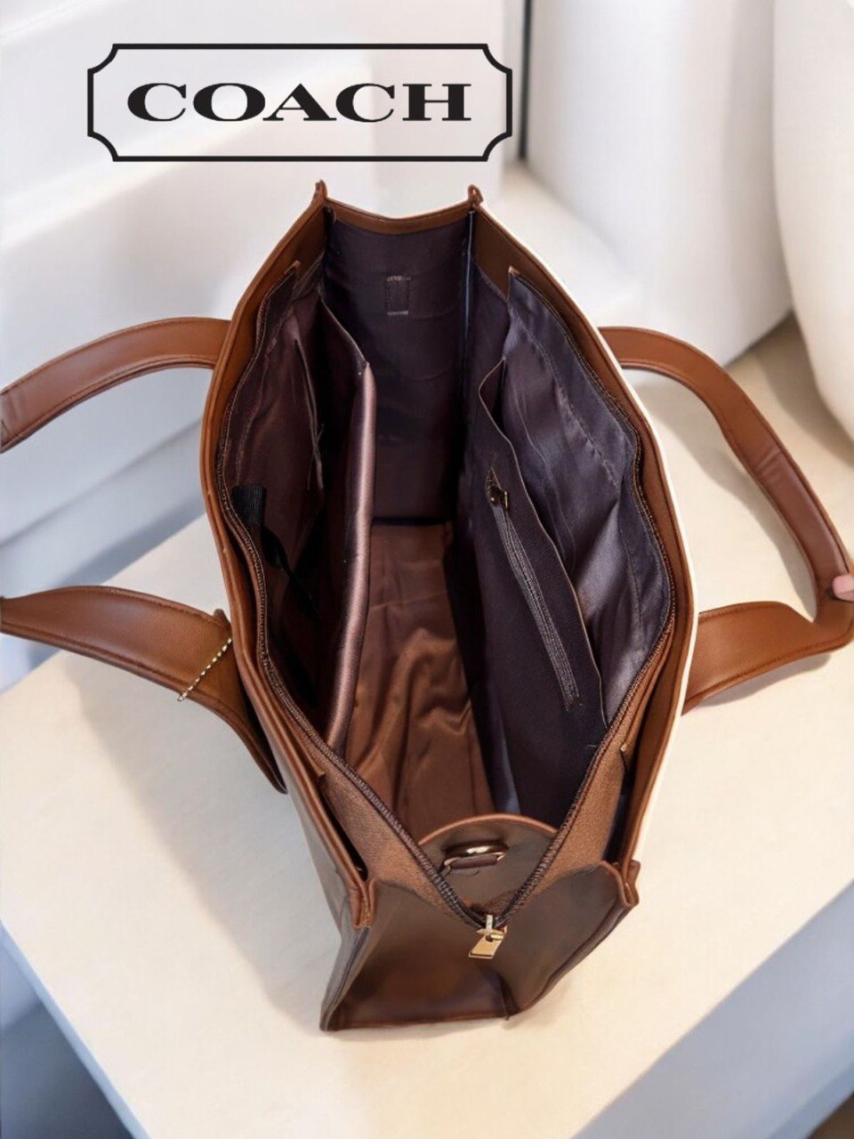 Coach Classic Two-Tone Tote Bag