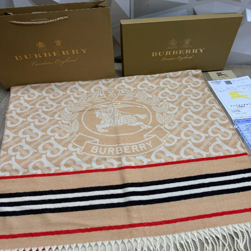 BURBERRY Semi-Woollen Stole – Luxury BB Initial Edition