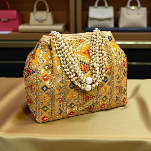 Luxory Traditional Embroidered Potli Bag