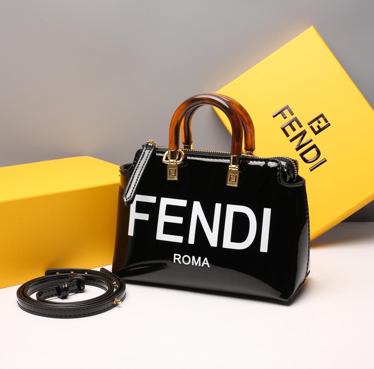 Fendi Mini Roma Top-Handle Bag