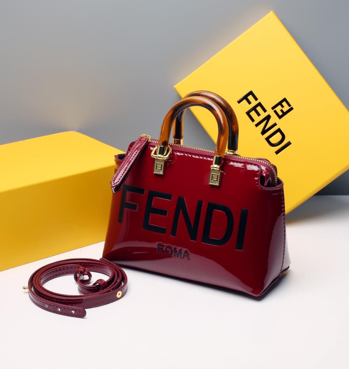 Fendi Mini Roma Top-Handle Bag