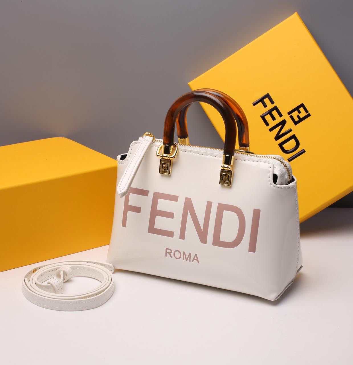 Fendi Mini Roma Top-Handle Bag