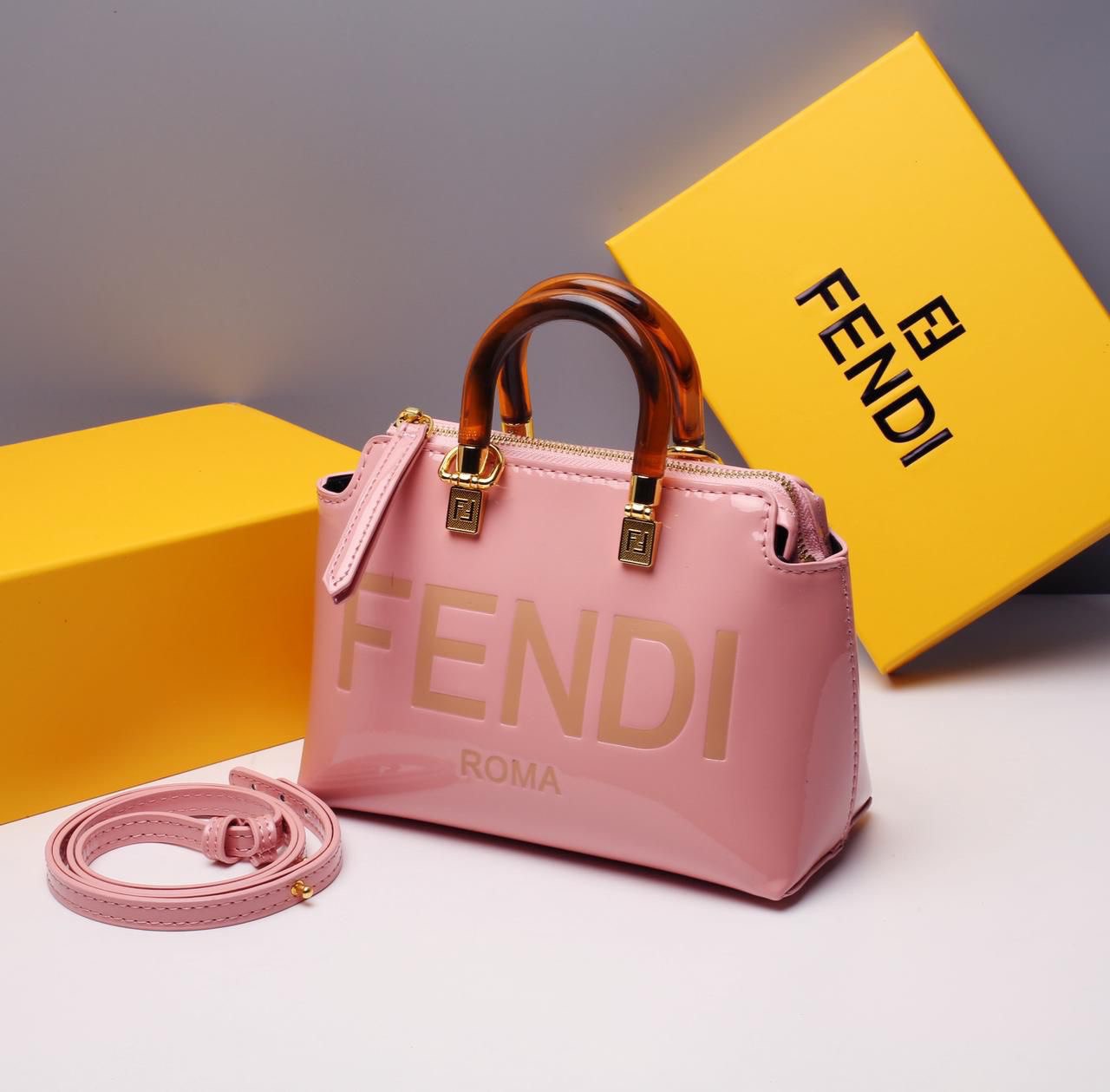 Fendi Mini Roma Top-Handle Bag