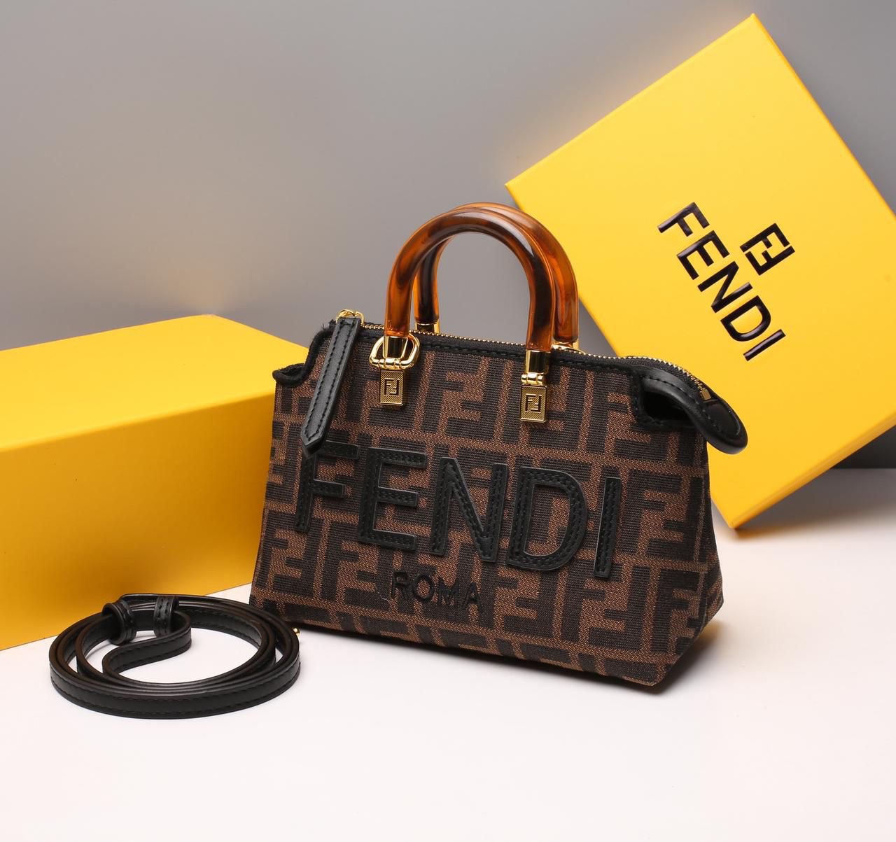 Fendi Mini Roma Top-Handle Bag