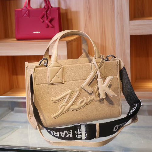 Karl Signature Top-Handle Bag