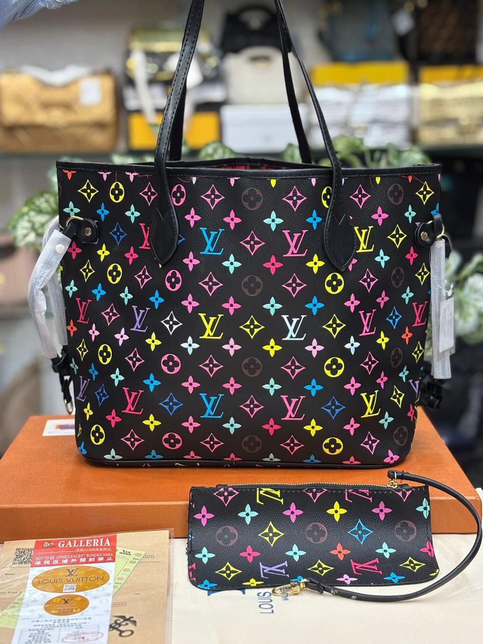 LV GO Signature Tote Bag with Removable Wallet