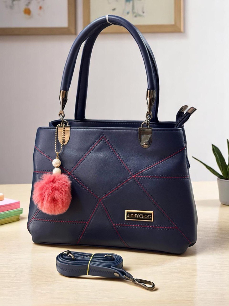 Jimmy Choo Leather Crossbody Sling Handbag