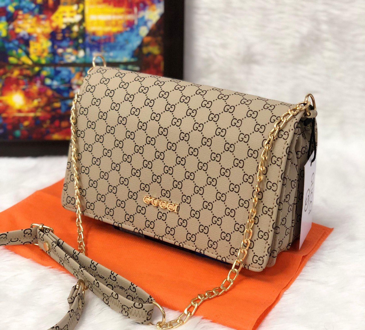 Gucci GG Monogram Sling / Shoulder Bag