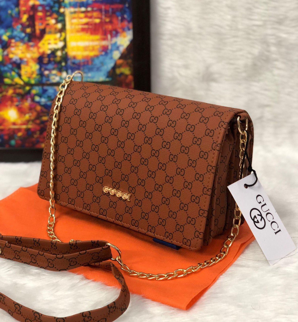 Gucci GG Monogram Sling / Shoulder Bag